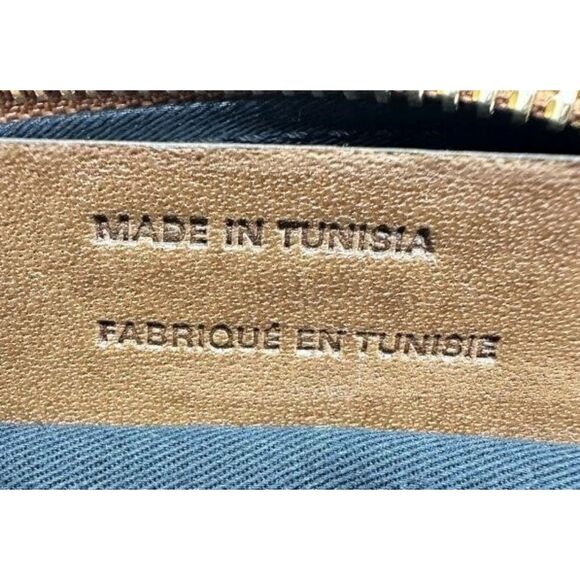 Isabel Marant Leyden Shoulder Bag Genuine Leather Golden Beige Brown Designer - Picture 9 of 13